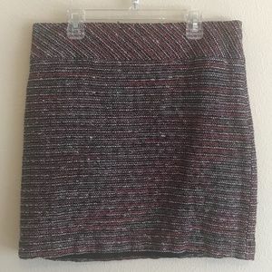 LOFT Tweed Multicolor Pencil Skirt